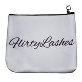 Cosmetic Make Up Bag - NOT PERFECT LASHES (WHITE)